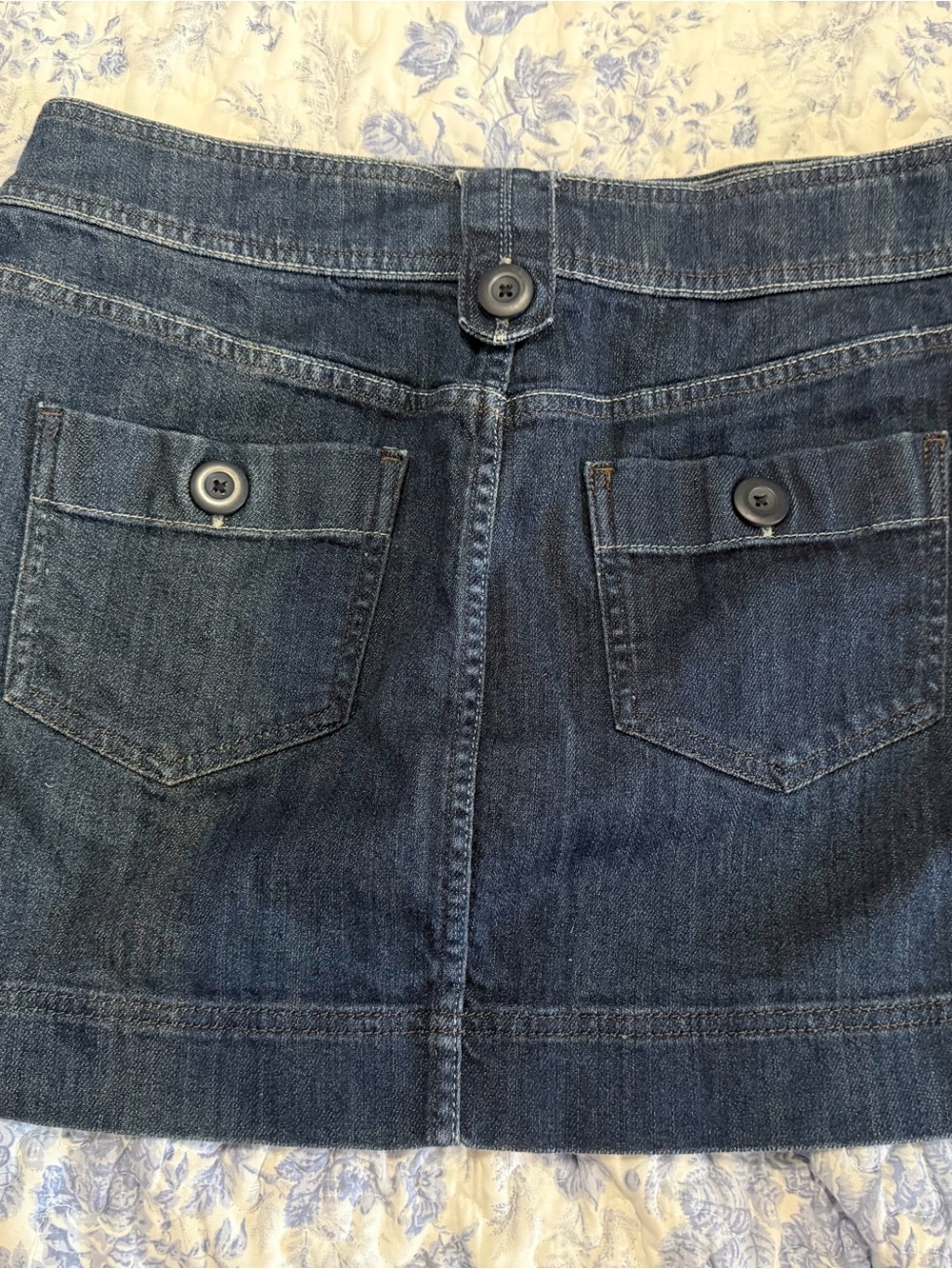 Elle Dark Blue Denim Mini Skirt - Picture 4 of 7